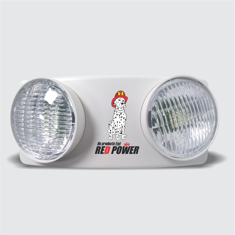Luces de Emergencia Red Power (Pantallas Redondas Movibles) – Blanca LX690L  – Extintores Buckeye